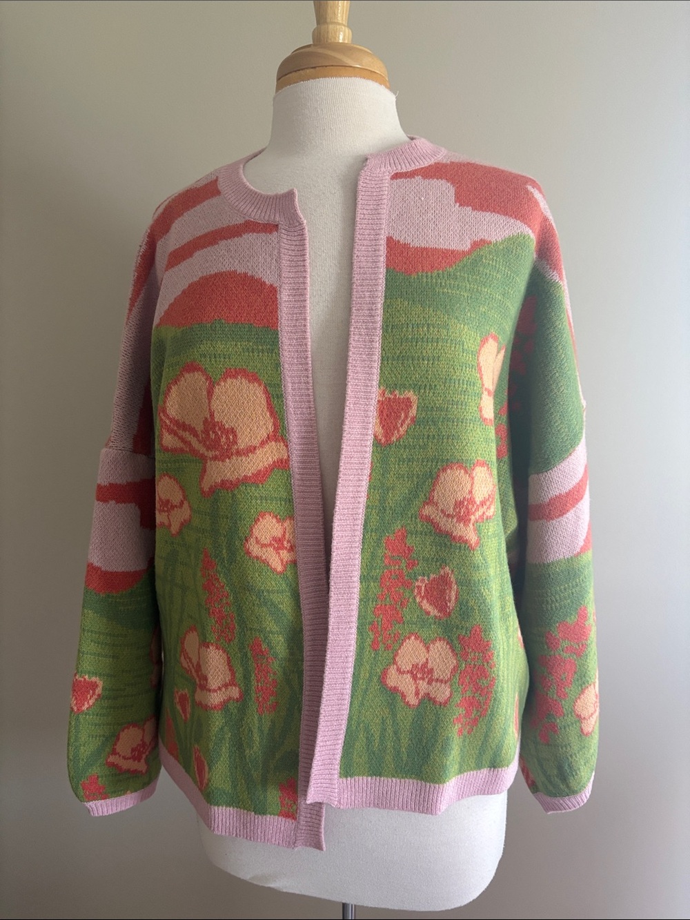 Anthropologie Floral Cardigan One Size